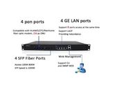 10G EPON GPON OLT 8 Port Ethernet Passive Optical Network Optical Line Terminal