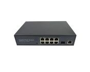 Energy Saving Gigabit Poe Injector Switch 16 Ports / Power Over Ethernet Switch Metal Shell