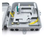 FTTH plastic rack mounted fiber optic distribution box 8 12 core Outdoor waterproof