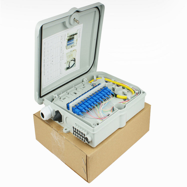 Outdoor ODF Optical Distribution Box  / White Fiber Optic Connection Box