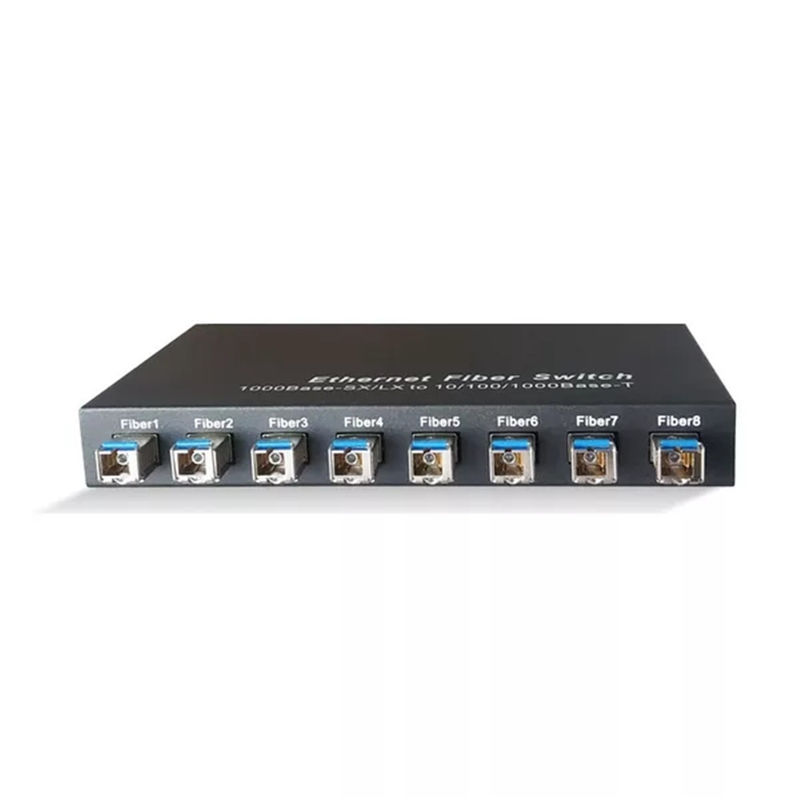 1550nm Fiber Optic POE Switch Poe Gigabit Ethernet Switch 2 Port 10/100/1000Mbps + 8 Port 1000 M