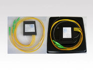 PLC Fiber Optic Splitter Equipment  ABS BOX 1x8 1x16   SC/LC/APC Connecter