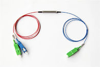 FTTH Wdm Filter 1x2  FWDM Mux / Demux SC LC FC ST Connector For WDM Network System