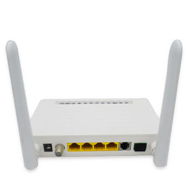 Fiber Optic Onu Network Device 1GE + 3FE + CATV + WiFi With 2 Antenna