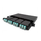 Black MPO/MTP Fiber Optic Patch Panel 144 Port Rack Mount Easy Operation