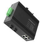 4RJ45 Small Industrial Fiber Ethernet Media Converter 10/100/1000 Mbps