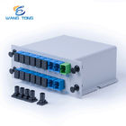 FTTH  16 Way Fiber Optic Cable Splitter 1*16 SC UPC Cassette Type LGX BOX Inserting Card