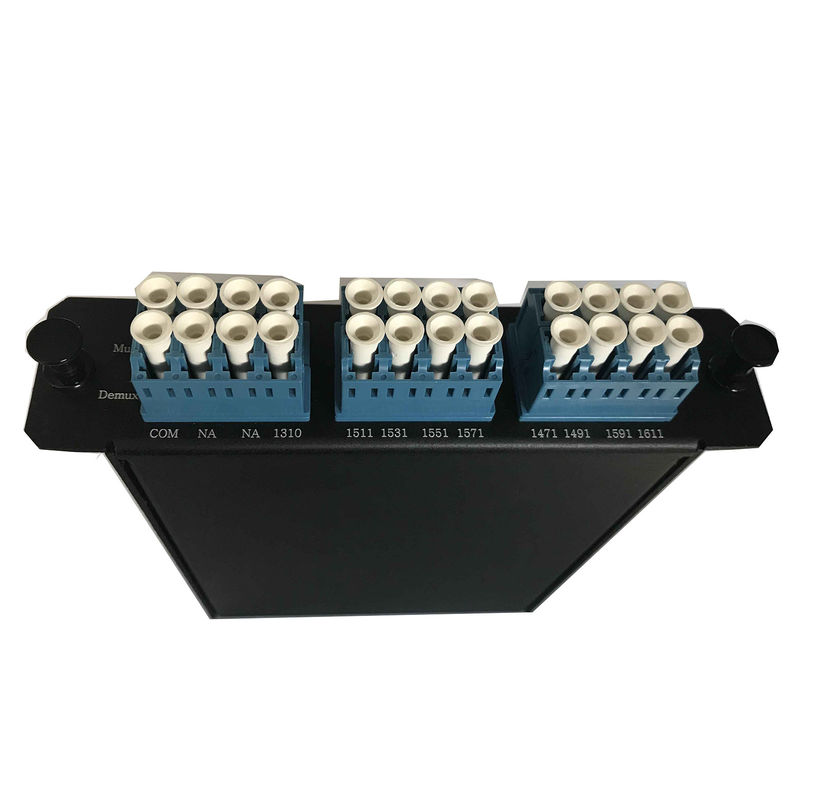 8 Channel CWDM Multiplexer Demultiplexer 1270-1610 nm LGX Cassette With Monitor Port