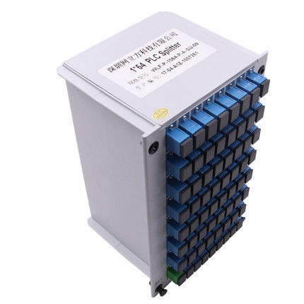 64 Way  Planar Lightwave Circuit Splitter Slot Box Type SC UPC Excellent Mechanical Stability